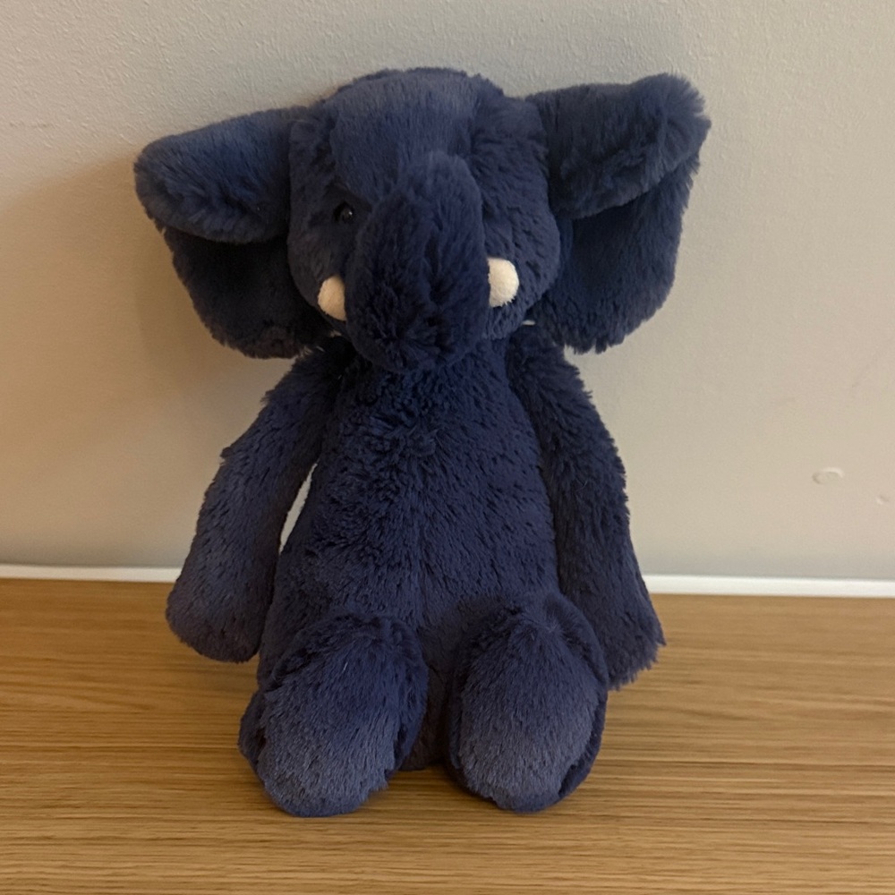 JELLYCAT- Bashful Blue Elephant Stuffed Animal (retired)